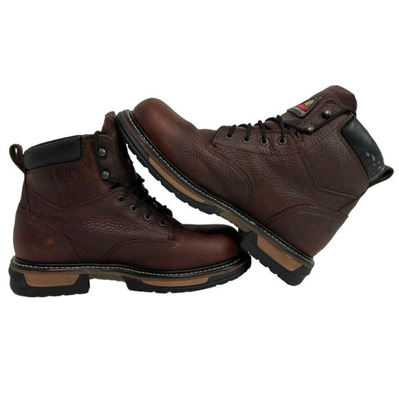 ROCKY Ironclad Work Boots Leather Steel Toe Waterproof Slip Resistant Mens 11 - Picture 6 of 11